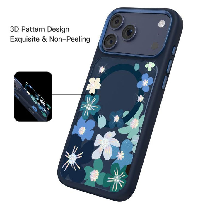 Funda magnética para teléfono Mutural Flora Story Series, For iPhone 17 Pro Max, For iPhone 17 Pro