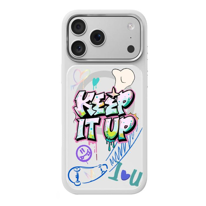 Funda magnética para teléfono Mutural Graffiti Series, For iPhone 17 Pro Max, For iPhone 17 Pro