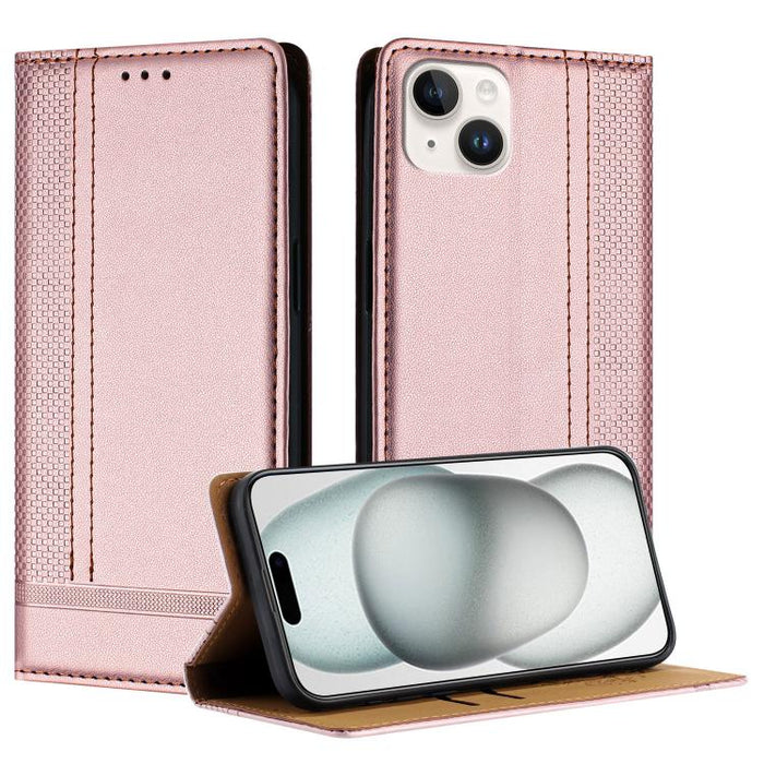 Funda para teléfono de cuero vegano resistente a los arañazos con diseño de costuras, For iPhone 15, For iPhone 14 Plus, For iPhone 14 Pro, For iPhone 14 Pro Max, For iPhone 8/7/6/SE 2022, For iPhone 13 Pro Max, For iPhone 13 Pro, For iPhone 13 / 14   ...