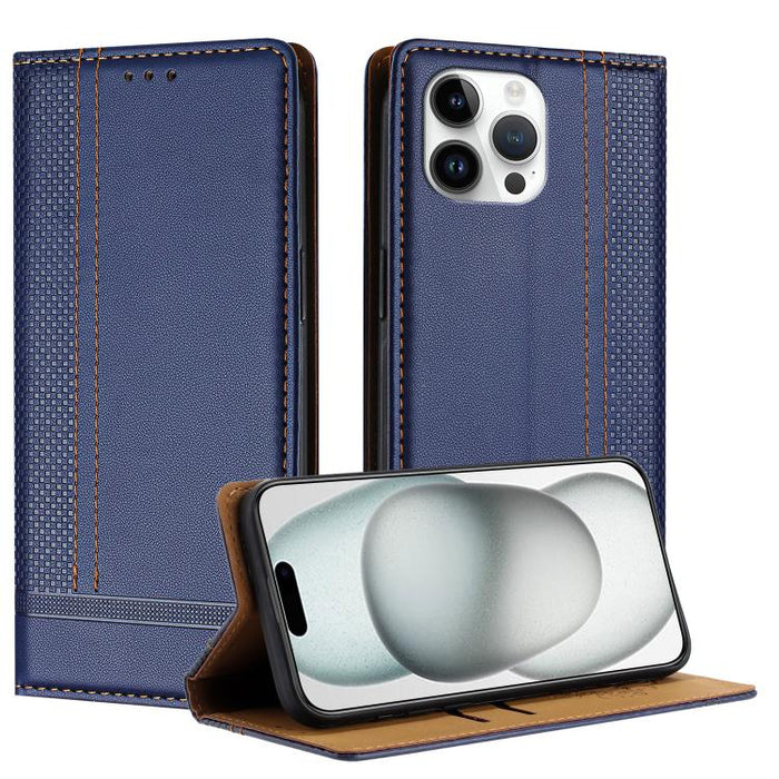 Funda para teléfono de cuero vegano resistente a los arañazos con diseño de costuras, For iPhone 15, For iPhone 14 Plus, For iPhone 14 Pro, For iPhone 14 Pro Max, For iPhone 8/7/6/SE 2022, For iPhone 13 Pro Max, For iPhone 13 Pro, For iPhone 13 / 14   ...