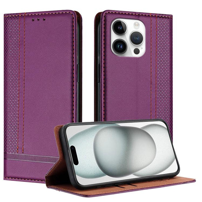Funda para teléfono de cuero vegano resistente a los arañazos con diseño de costuras, For iPhone 15, For iPhone 14 Plus, For iPhone 14 Pro, For iPhone 14 Pro Max, For iPhone 8/7/6/SE 2022, For iPhone 13 Pro Max, For iPhone 13 Pro, For iPhone 13 / 14   ...