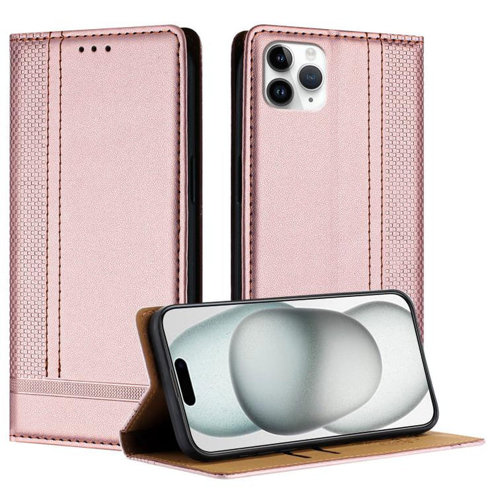 Funda para teléfono de cuero vegano resistente a los arañazos con diseño de costuras, For iPhone 12 mini, For iPhone 11 Pro Max, For iPhone 11, For iPhone 11 Pro, For iPhone XR, For iPhone XS Max, For iPhone X, For iPhone 8 Plus/7 Plus/6 Plus