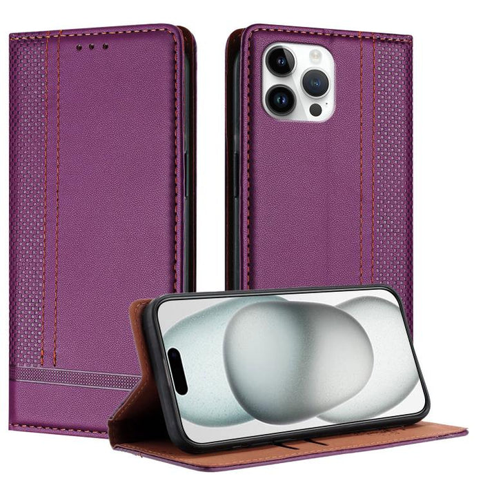 Funda para teléfono de cuero vegano resistente a los arañazos con diseño de costuras, For iPhone 15, For iPhone 14 Plus, For iPhone 14 Pro, For iPhone 14 Pro Max, For iPhone 8/7/6/SE 2022, For iPhone 13 Pro Max, For iPhone 13 Pro, For iPhone 13 / 14   ...