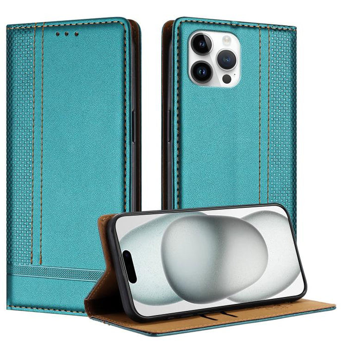 Funda para teléfono de cuero vegano resistente a los arañazos con diseño de costuras, For iPhone 15, For iPhone 14 Plus, For iPhone 14 Pro, For iPhone 14 Pro Max, For iPhone 8/7/6/SE 2022, For iPhone 13 Pro Max, For iPhone 13 Pro, For iPhone 13 / 14   ...