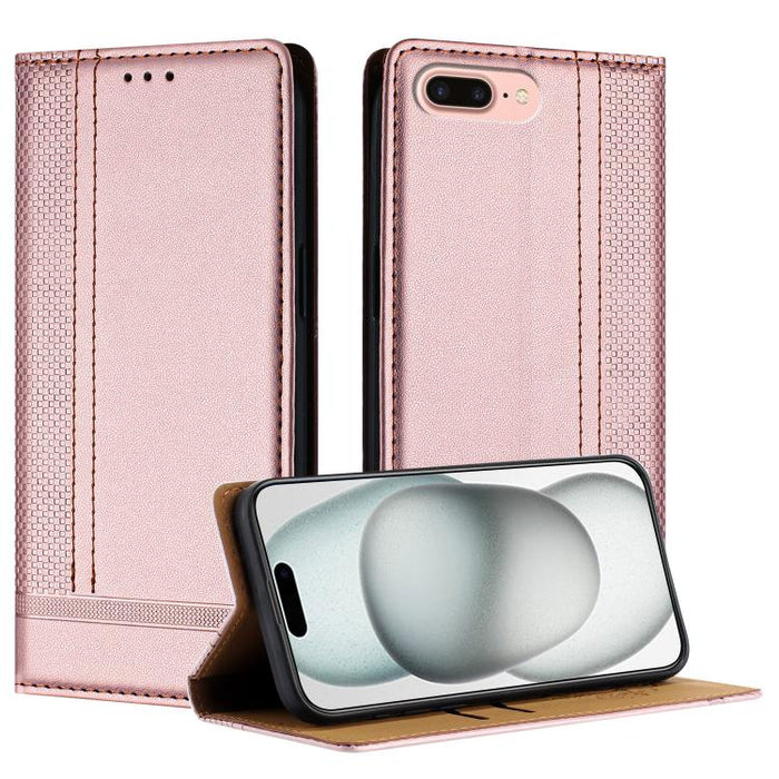 Funda para teléfono de cuero vegano resistente a los arañazos con diseño de costuras, For iPhone 12 mini, For iPhone 11 Pro Max, For iPhone 11, For iPhone 11 Pro, For iPhone XR, For iPhone XS Max, For iPhone X, For iPhone 8 Plus/7 Plus/6 Plus