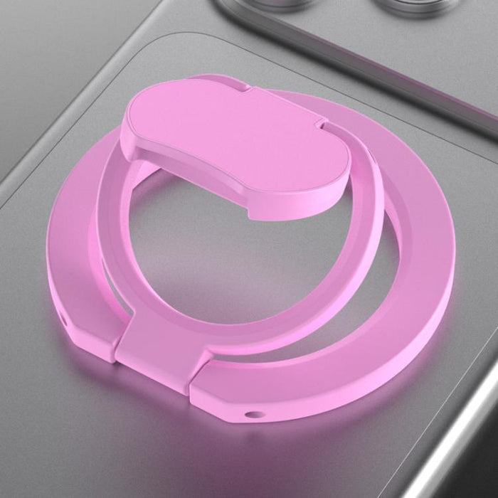 Soporte para teléfono con anillo magnético plegable de doble cara y color sólido
