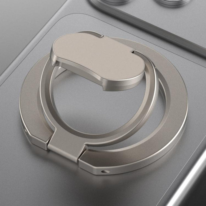 Soporte para teléfono con anillo magnético plegable de doble cara y color sólido