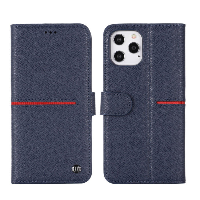Estuche protector con tapa horizontal de cuero de grano superior GEBEI con soporte y ranuras para tarjetas y billetera y marco de fotos