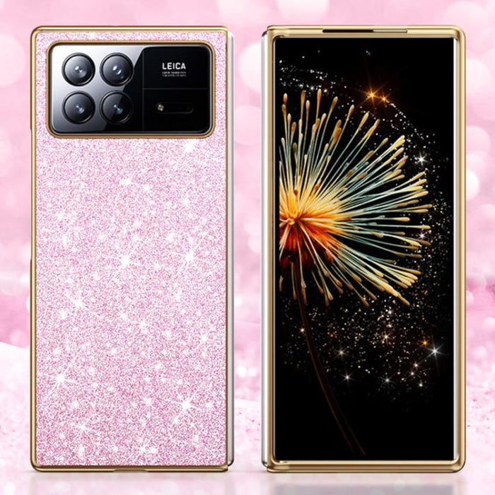 Funda para teléfono antigolpes con purpurina y acabado galvanizado, For Xiaomi Mix Flip 2, For Xiaomi Mix Flip, For Xiaomi Mix Fold 4, For Xiaomi Mix Fold 3