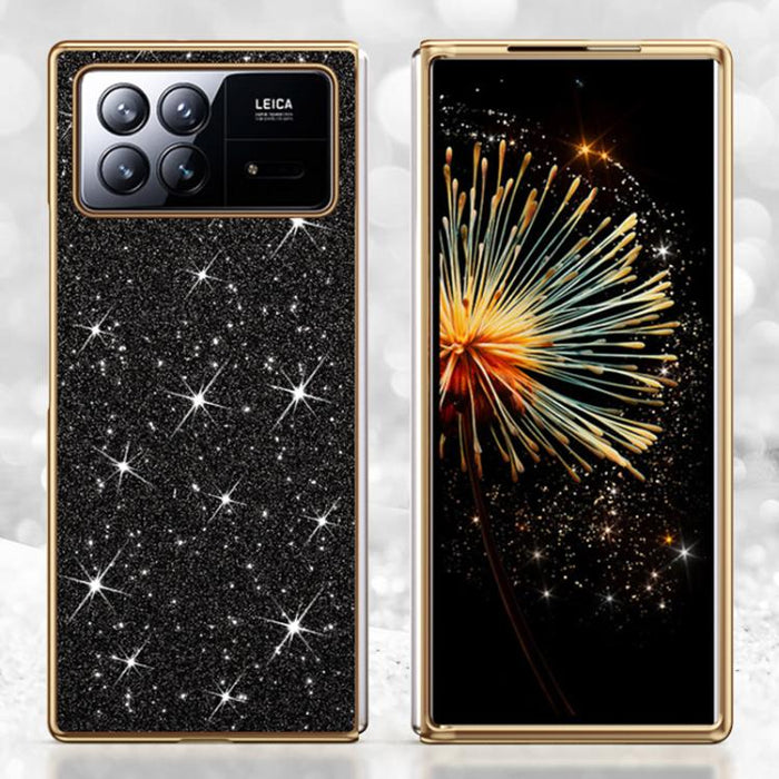 Funda para teléfono antigolpes con purpurina y acabado galvanizado, For Xiaomi Mix Flip 2, For Xiaomi Mix Flip, For Xiaomi Mix Fold 4, For Xiaomi Mix Fold 3