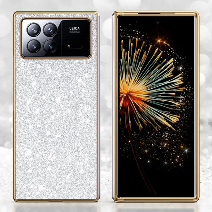 Funda para teléfono antigolpes con purpurina y acabado galvanizado, For Xiaomi Mix Flip 2, For Xiaomi Mix Flip, For Xiaomi Mix Fold 4, For Xiaomi Mix Fold 3