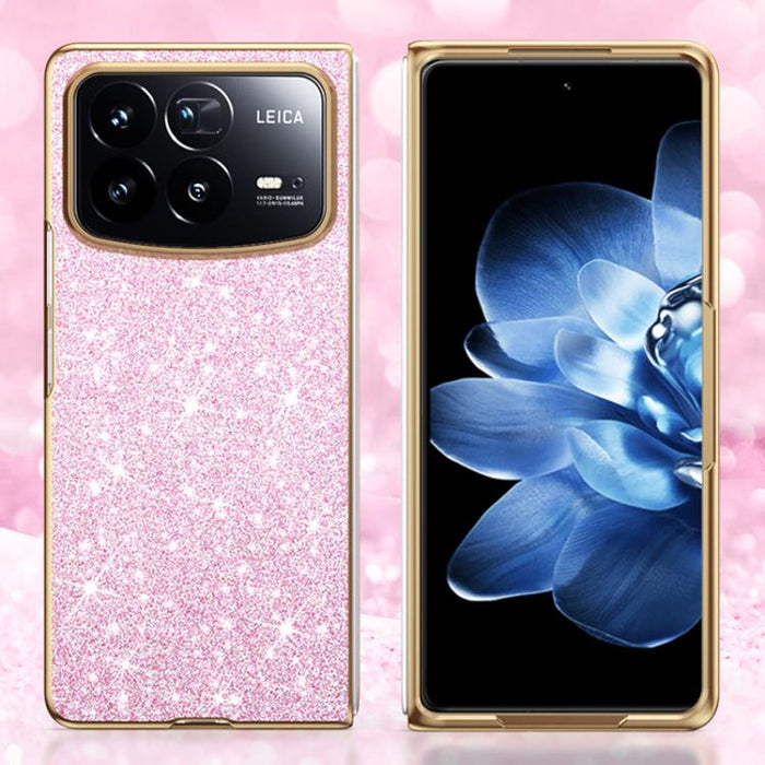 Funda para teléfono antigolpes con purpurina y acabado galvanizado, For Xiaomi Mix Flip 2, For Xiaomi Mix Flip, For Xiaomi Mix Fold 4, For Xiaomi Mix Fold 3
