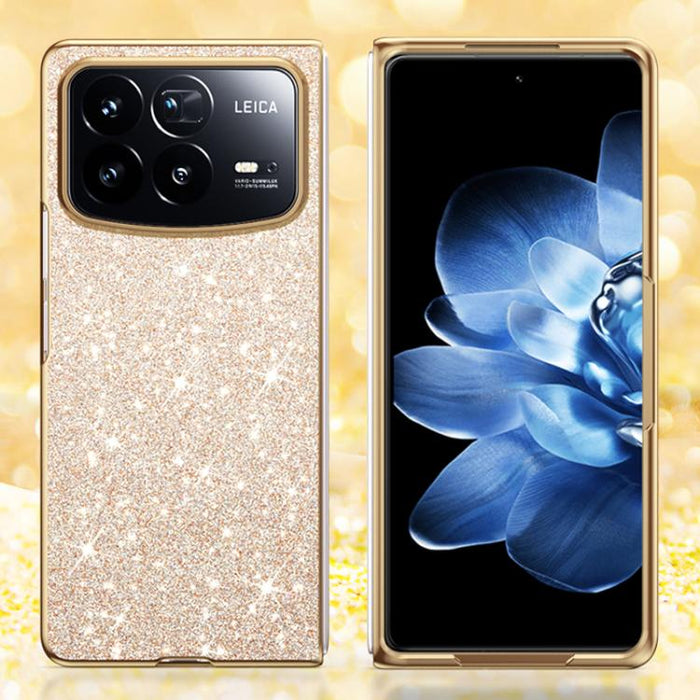Funda para teléfono antigolpes con purpurina y acabado galvanizado, For Xiaomi Mix Flip 2, For Xiaomi Mix Flip, For Xiaomi Mix Fold 4, For Xiaomi Mix Fold 3