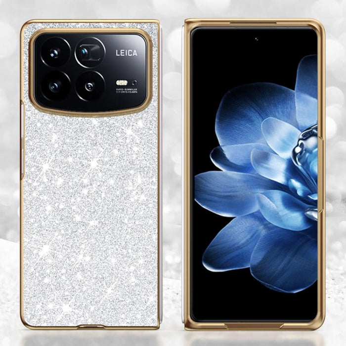 Funda para teléfono antigolpes con purpurina y acabado galvanizado, For Xiaomi Mix Flip 2, For Xiaomi Mix Flip, For Xiaomi Mix Fold 4, For Xiaomi Mix Fold 3