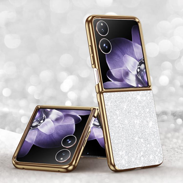 Funda para teléfono antigolpes con purpurina y acabado galvanizado, For Xiaomi Mix Flip 2, For Xiaomi Mix Flip, For Xiaomi Mix Fold 4, For Xiaomi Mix Fold 3
