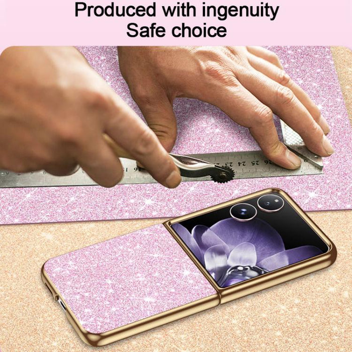 Funda para teléfono antigolpes con purpurina y acabado galvanizado, For Xiaomi Mix Flip 2, For Xiaomi Mix Flip, For Xiaomi Mix Fold 4, For Xiaomi Mix Fold 3
