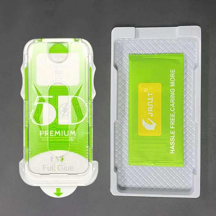 10 unidades de película protectora de vidrio templado HD curva 5D de fácil instalación para cajas a prueba de polvo con película para lente., For iPhone 17e / 16e, For iPhone 17 Pro Max, For iPhone 17 Pro, For iPhone 17, For iPhone Air                 ...