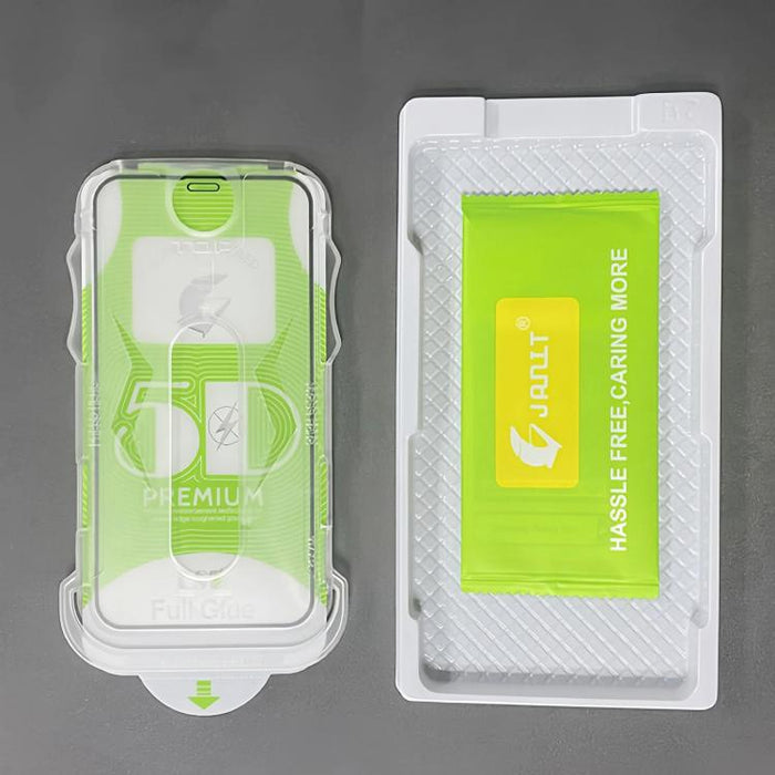 10 unidades de película de vidrio templado HD curva 5D de fácil instalación para cajas a prueba de polvo, For iPhone 17e / 16e / 14 / 13 Pro, For iPhone 17 Pro Max, For iPhone 17 Pro, For iPhone 17 / 16 Pro, For iPhone Air, For iPhone 16 Pro Max       ...
