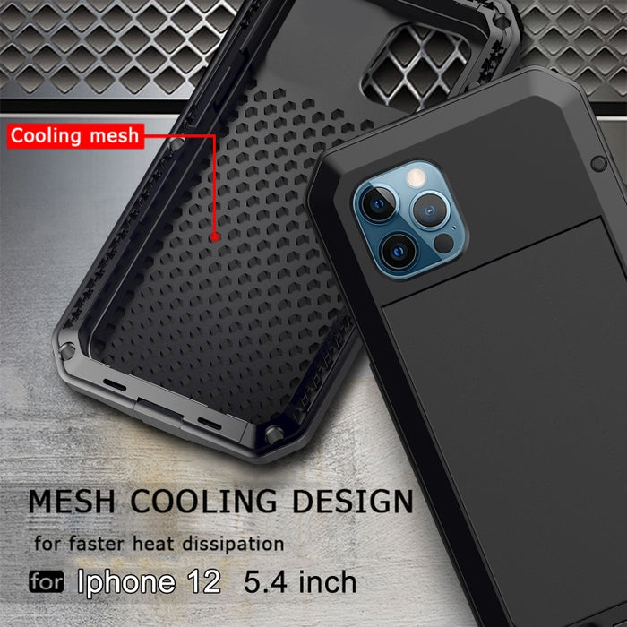 Silicona impermeable a prueba de golpes + funda protectora de aleación de zinc