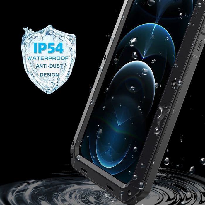 Silicona impermeable a prueba de golpes + funda protectora de aleación de zinc