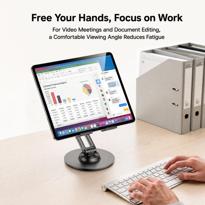 Soporte plegable de escritorio para tablet y teléfono Yesido C302 con rotación de 360 grados y 3 ejes., C302