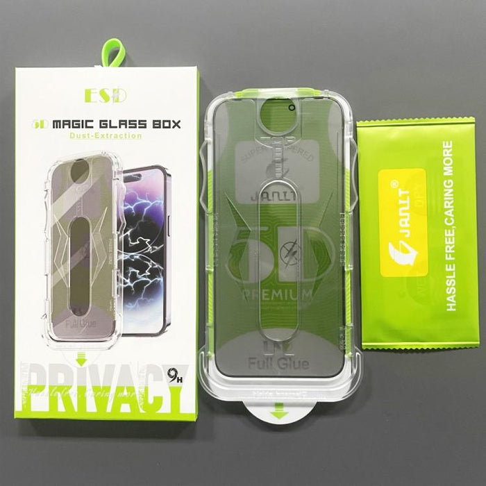 10 láminas de vidrio templado curvas 5D de fácil instalación para cajas a prueba de polvo y privacidad., For iPhone 17e / 16e / 14 / 13 Pro, For iPhone 17 Pro Max, For iPhone 17 Pro, For iPhone 17 / 16 Pro, For iPhone Air, For iPhone 16 Pro Max        ...