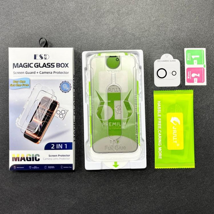10 láminas de vidrio templado curvas 5D de fácil instalación para cajas a prueba de polvo con lente., For iPhone 17e / 16e, For iPhone 17 Pro Max, For iPhone 17 Pro, For iPhone 17, For iPhone Air, For iPhone 16 Pro Max, For iPhone 16 Pro               ...
