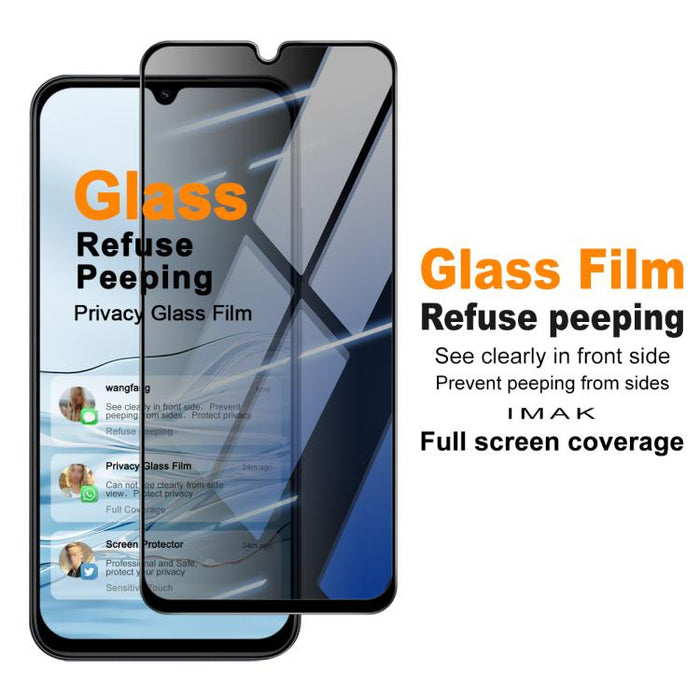 Película protectora de pantalla completa de cristal templado con privacidad imak HD, For Redmi A7 Pro 171mm / Poco C85x 5G, For Redmi 15a 5G, For Redmi 15C 4G Global 171mm / Poco C85 4G