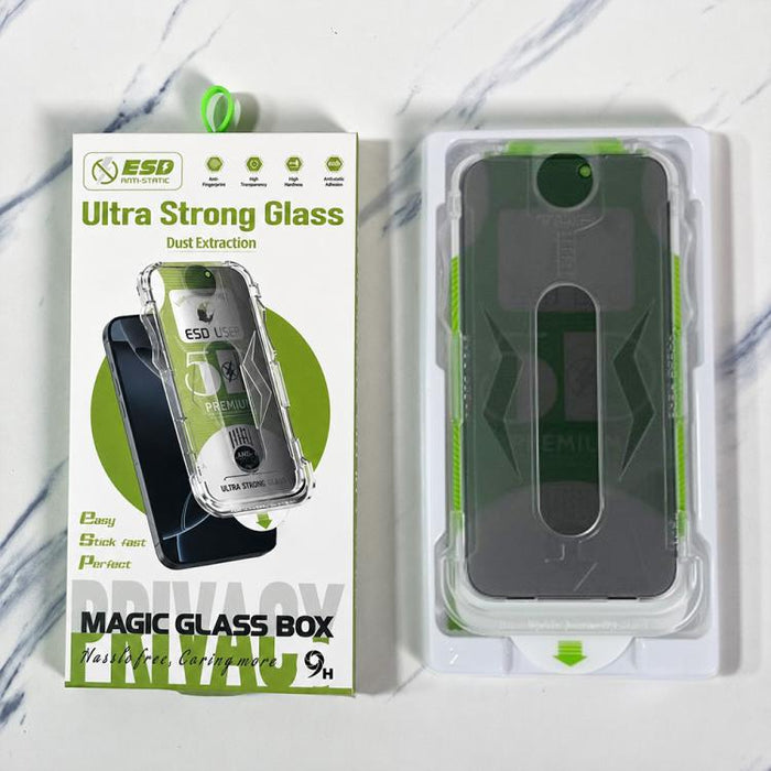 10 láminas de vidrio templado curvas 5D de fácil instalación para cajas a prueba de polvo y con cobertura total de borde a borde., For iPhone 17e / 16e / 14 / 13 Pro, For iPhone 17 Pro Max, For iPhone 17 Pro, For iPhone 17 / 16 Pro, For iPhone Air     ...
