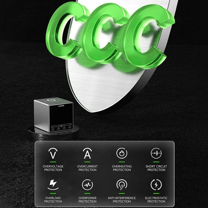 Estación de carga inalámbrica LUOWEI LW-U1 Raptor de 140 W con 8 puertos USB y tipo C., US Plug, EU Plug