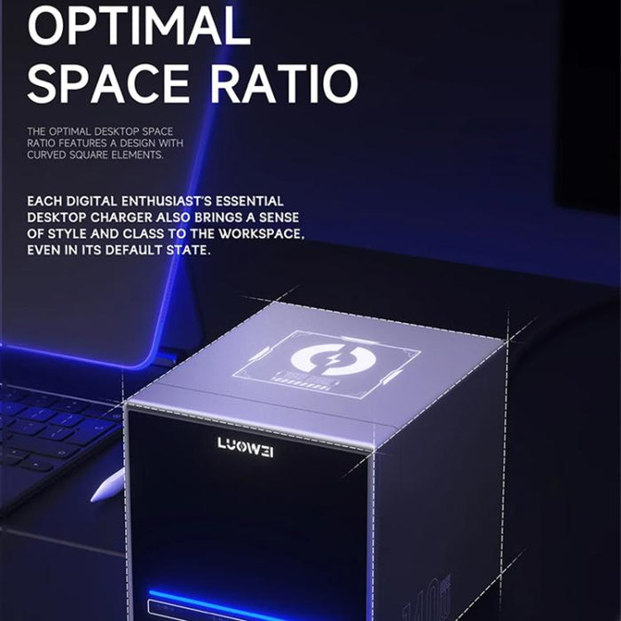 Estación de carga inalámbrica LUOWEI LW-U1 Raptor de 140 W con 8 puertos USB y tipo C., US Plug, EU Plug