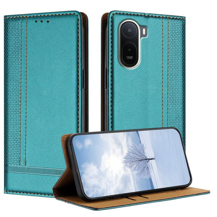 Funda para teléfono de cuero vegano resistente a los arañazos con diseño de costuras, For Redmi K90 Max 5G, For Redmi 15a 5G, For Redmi A7 Pro 4G 171mm, For Redmi Turbo 5 Max 5G, For Redmi Turbo 5 5G / Poco X8 Pro 5G                                    ...