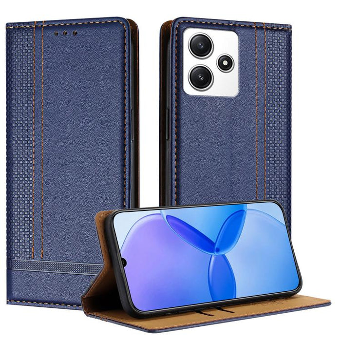 Funda para teléfono de cuero vegano resistente a los arañazos con diseño de costuras, For Redmi K60 Ultra, For Redmi K70, For Redmi 12 4G, For Redmi Note 12S, For Redmi Note 12 4G Global, For Redmi Note 12 Turbo, For Redmi Note 12 Pro+ Global          ...