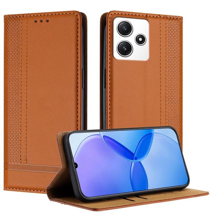 Funda para teléfono de cuero vegano resistente a los arañazos con diseño de costuras, For Redmi K60 Ultra, For Redmi K70, For Redmi 12 4G, For Redmi Note 12S, For Redmi Note 12 4G Global, For Redmi Note 12 Turbo, For Redmi Note 12 Pro+ Global          ...