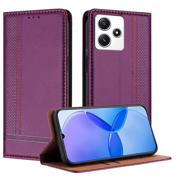 Funda para teléfono de cuero vegano resistente a los arañazos con diseño de costuras, For Redmi K60 Ultra, For Redmi K70, For Redmi 12 4G, For Redmi Note 12S, For Redmi Note 12 4G Global, For Redmi Note 12 Turbo, For Redmi Note 12 Pro+ Global          ...