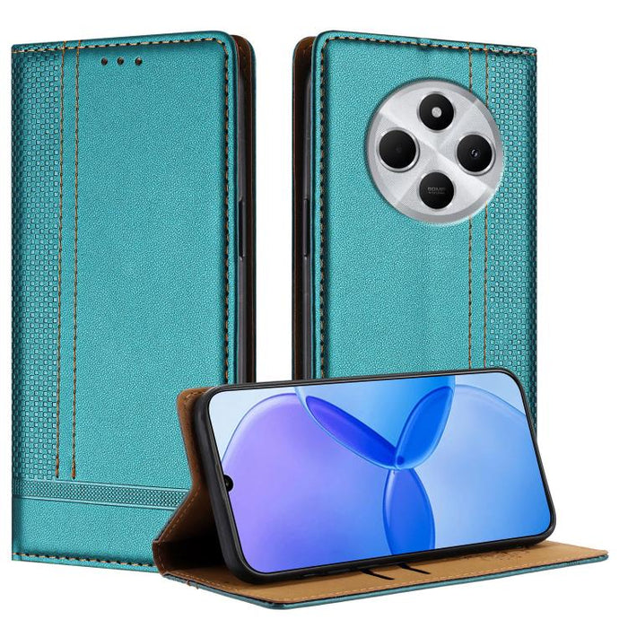 Funda para teléfono de cuero vegano resistente a los arañazos con diseño de costuras, For Redmi Note 14 Pro 5G, For Redmi 14C 4G, For Redmi 13 4G, For Redmi Turbo 3, For Redmi A3, For Redmi Note 13 Pro 4G, For Redmi Note 13 4G, For Redmi K70E          ...
