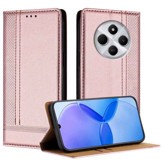 Funda para teléfono de cuero vegano resistente a los arañazos con diseño de costuras, For Redmi Note 14 Pro 5G, For Redmi 14C 4G, For Redmi 13 4G, For Redmi Turbo 3, For Redmi A3, For Redmi Note 13 Pro 4G, For Redmi Note 13 4G, For Redmi K70E          ...