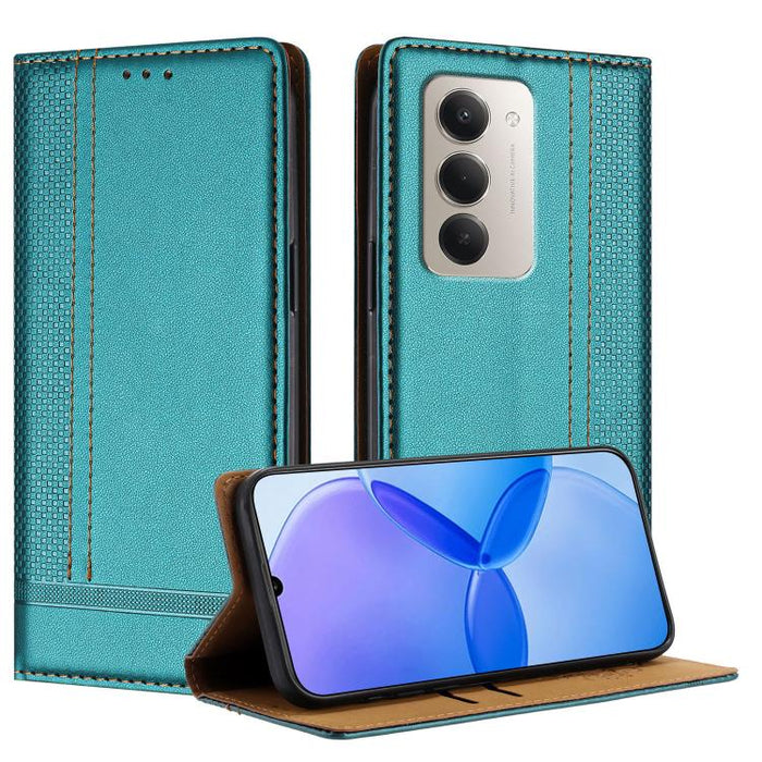 Funda para teléfono de cuero vegano resistente a los arañazos con diseño de costuras, For Redmi 15 5G Global/15 4G SEA 169.5mm, For Redmi 15 5G / 4G EU 171mm, For Redmi 15C 5G / 4G Global 171, For Redmi A5 4G 173.3mm, For Redmi A5 4G 171.7mm / Poco C71...