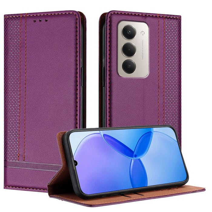 Funda para teléfono de cuero vegano resistente a los arañazos con diseño de costuras, For Redmi 15 5G Global/15 4G SEA 169.5mm, For Redmi 15 5G / 4G EU 171mm, For Redmi 15C 5G / 4G Global 171, For Redmi A5 4G 173.3mm, For Redmi A5 4G 171.7mm / Poco C71...
