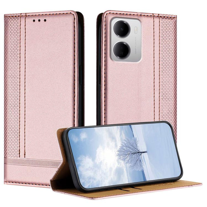 Funda para teléfono de cuero vegano resistente a los arañazos con diseño de costuras, For Redmi K90 Max 5G, For Redmi 15a 5G, For Redmi A7 Pro 4G 171mm, For Redmi Turbo 5 Max 5G, For Redmi Turbo 5 5G / Poco X8 Pro 5G                                    ...