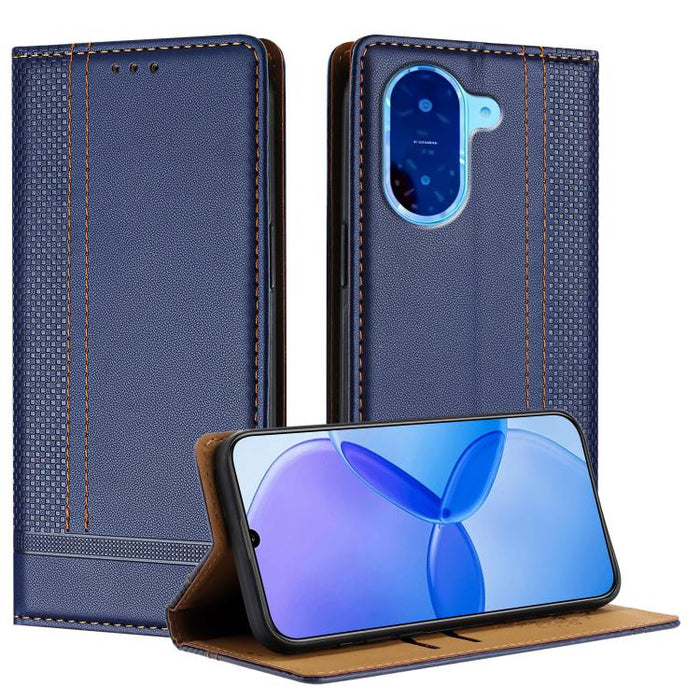 Funda para teléfono de cuero vegano resistente a los arañazos con diseño de costuras, For Redmi 15 5G Global/15 4G SEA 169.5mm, For Redmi 15 5G / 4G EU 171mm, For Redmi 15C 5G / 4G Global 171, For Redmi A5 4G 173.3mm, For Redmi A5 4G 171.7mm / Poco C71...