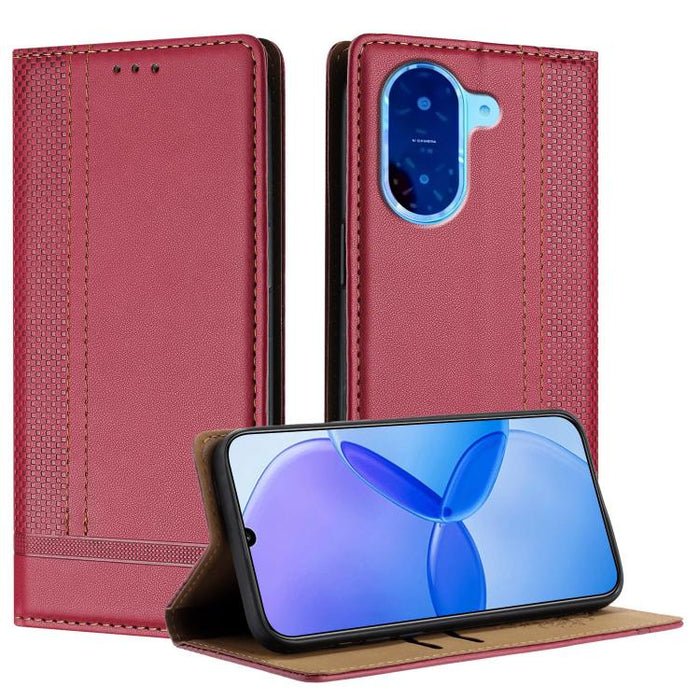 Funda para teléfono de cuero vegano resistente a los arañazos con diseño de costuras, For Redmi 15 5G Global/15 4G SEA 169.5mm, For Redmi 15 5G / 4G EU 171mm, For Redmi 15C 5G / 4G Global 171, For Redmi A5 4G 173.3mm, For Redmi A5 4G 171.7mm / Poco C71...
