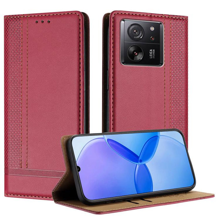 Funda para teléfono de cuero vegano resistente a los arañazos con diseño de costuras, For Redmi K60 Ultra, For Redmi K70, For Redmi 12 4G, For Redmi Note 12S, For Redmi Note 12 4G Global, For Redmi Note 12 Turbo, For Redmi Note 12 Pro+ Global          ...