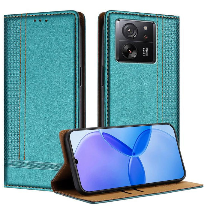 Funda para teléfono de cuero vegano resistente a los arañazos con diseño de costuras, For Redmi K60 Ultra, For Redmi K70, For Redmi 12 4G, For Redmi Note 12S, For Redmi Note 12 4G Global, For Redmi Note 12 Turbo, For Redmi Note 12 Pro+ Global          ...