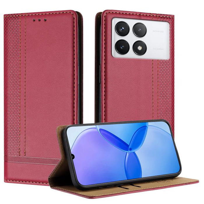 Funda para teléfono de cuero vegano resistente a los arañazos con diseño de costuras, For Redmi K60 Ultra, For Redmi K70, For Redmi 12 4G, For Redmi Note 12S, For Redmi Note 12 4G Global, For Redmi Note 12 Turbo, For Redmi Note 12 Pro+ Global          ...