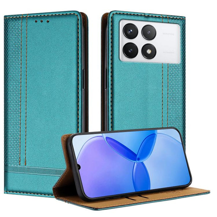 Funda para teléfono de cuero vegano resistente a los arañazos con diseño de costuras, For Redmi K60 Ultra, For Redmi K70, For Redmi 12 4G, For Redmi Note 12S, For Redmi Note 12 4G Global, For Redmi Note 12 Turbo, For Redmi Note 12 Pro+ Global          ...
