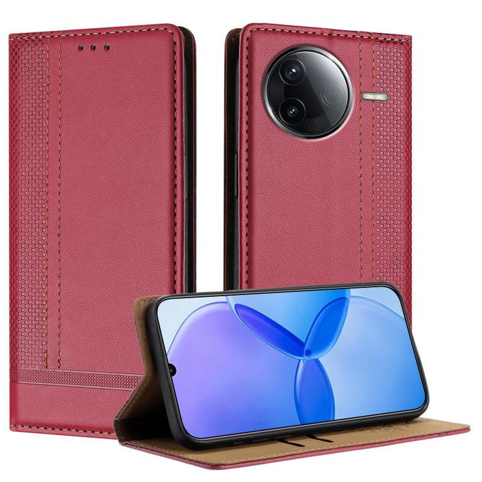 Funda para teléfono de cuero vegano resistente a los arañazos con diseño de costuras, For Redmi 15 5G Global/15 4G SEA 169.5mm, For Redmi 15 5G / 4G EU 171mm, For Redmi 15C 5G / 4G Global 171, For Redmi A5 4G 173.3mm, For Redmi A5 4G 171.7mm / Poco C71...