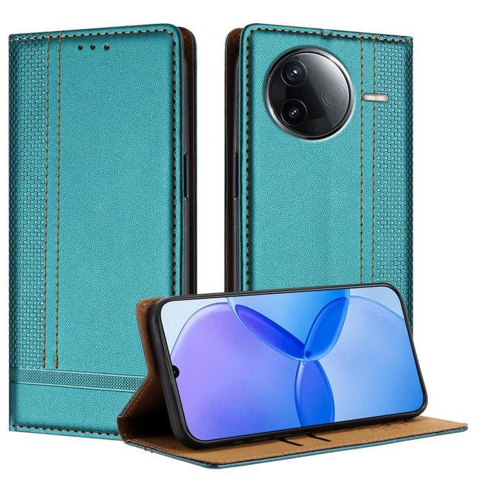 Funda para teléfono de cuero vegano resistente a los arañazos con diseño de costuras, For Redmi 15 5G Global/15 4G SEA 169.5mm, For Redmi 15 5G / 4G EU 171mm, For Redmi 15C 5G / 4G Global 171, For Redmi A5 4G 173.3mm, For Redmi A5 4G 171.7mm / Poco C71...