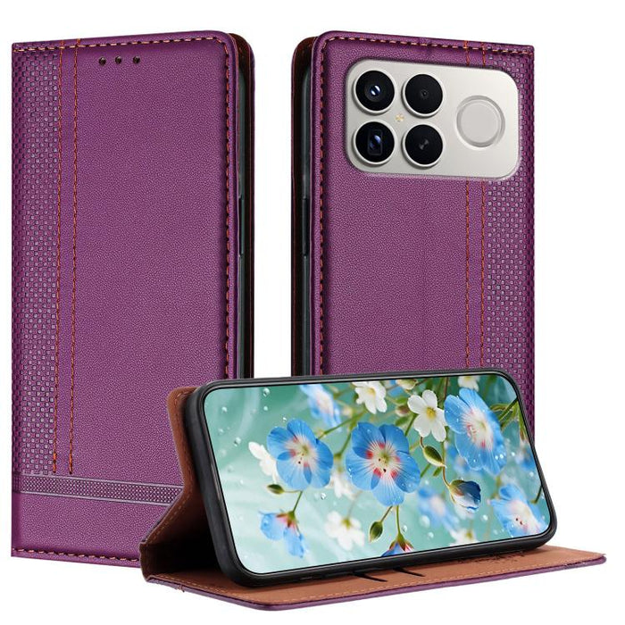 Funda para teléfono de cuero vegano resistente a los arañazos con diseño de costuras, For Redmi K90 Max 5G, For Redmi 15a 5G, For Redmi A7 Pro 4G 171mm, For Redmi Turbo 5 Max 5G, For Redmi Turbo 5 5G / Poco X8 Pro 5G                                    ...