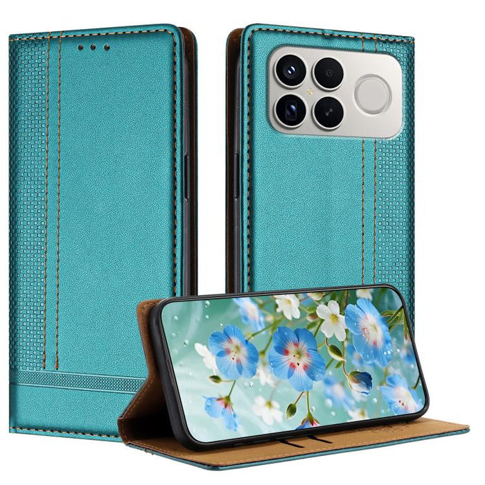 Funda para teléfono de cuero vegano resistente a los arañazos con diseño de costuras, For Redmi K90 Max 5G, For Redmi 15a 5G, For Redmi A7 Pro 4G 171mm, For Redmi Turbo 5 Max 5G, For Redmi Turbo 5 5G / Poco X8 Pro 5G                                    ...